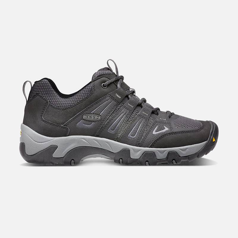 Keen Oakridge Wanderschuhe Herren DE-12456 Black/Gargoyle - Keen Herrenschuhe Schwarz